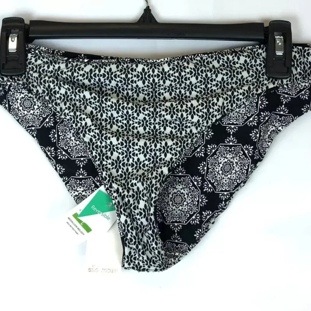 Ella Moss Women’s Medallion Melody Reversible Bikini Bottom Size Large